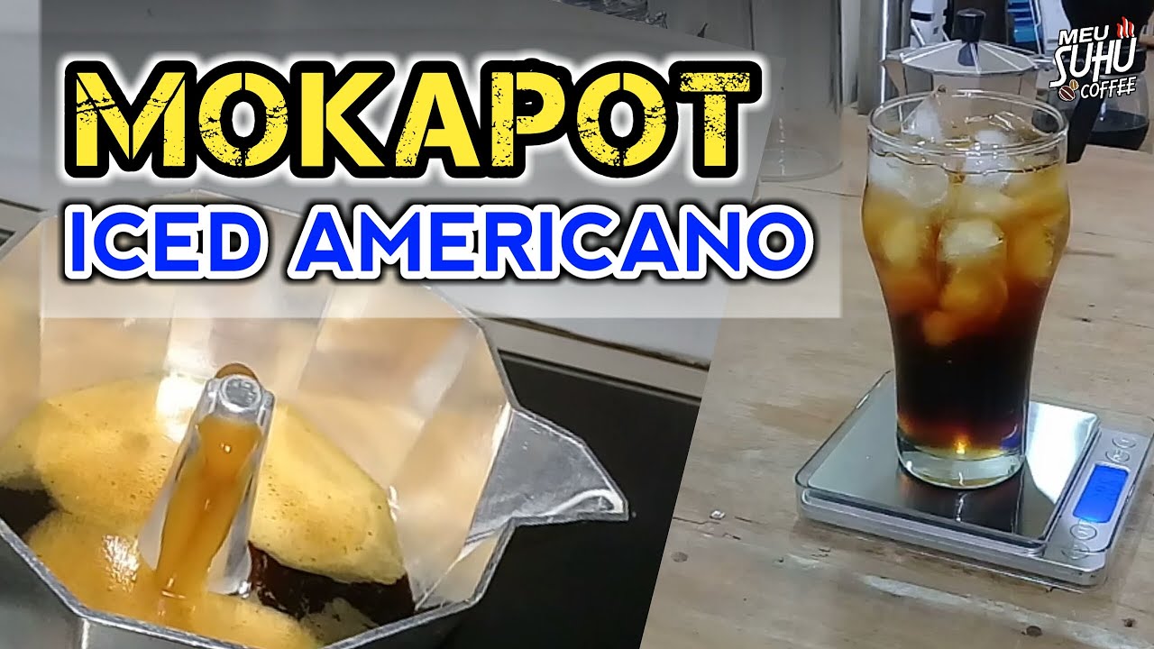 CARA BUAT ICED AMERICANO PAKAI KOPI MOKA POT