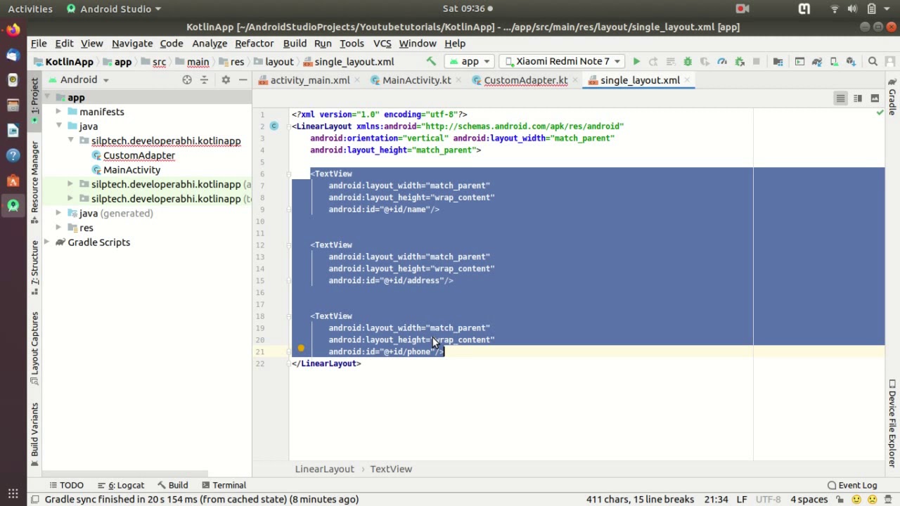Android application development using Kotlin - 7 || ListView BaseAdapter