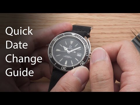 How to adjust date on a mechanical watch (and what to avoid) - YouTube