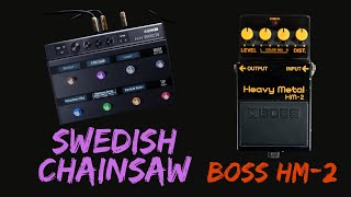 Boss HM-2 vs Line 6 Swedish Chainsaw | Helix Update 3.0 - YouTube