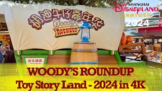 Woody's Roundup - Toy Story Land - Shanghai Disneyland 2024 in 4k