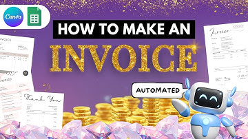 How to make an invoice bill in Canva? Automatic Self-Calculating invoice in Canva & Google Sheets
