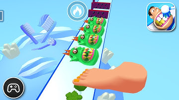 Teeth Runner - Gameplay Walkthrough Part 3 - Casual Game Levels 18-21 (iOS, Android)