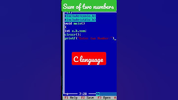c program sum of number #clanguage #reels  #tech #new #news #trending #youtube #youtubeshorts #bgm
