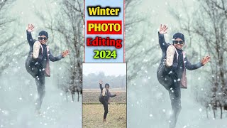 Winter Photo Editing || Realistic Winter Snowfall Photo Editing || Sumon Imagination