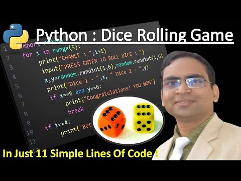 Learn Python by building a Simple Dice rolling Game | Easy Python ...