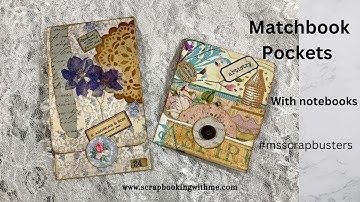 USING UP SCRAPS - EPHEMERA POCKETS WITH SMALL BOOKS ~ #msscrapbusters