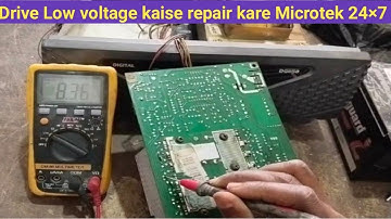 microtek 24×7 drive low voltage 1 side problem who to fix #how to make