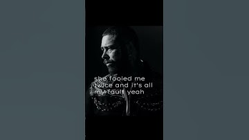 Thumbnail of Post Malone-I Fall Apart #viral #foryou #foryourpage #youtubeshorts #postmalone #artist #music