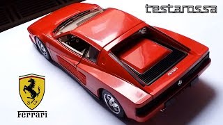 Vintage Burago modèle de voiture Ferrari Testarossa 1984 Rare