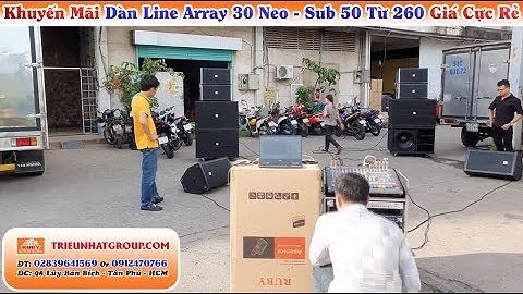 Dàn âm thanh sân khấu sự kiện Array 30 Đơn Neo