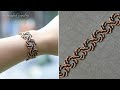 DIY whirlpool bracelet. Easy to make beaded bracelet with seed beads. Jewelry making