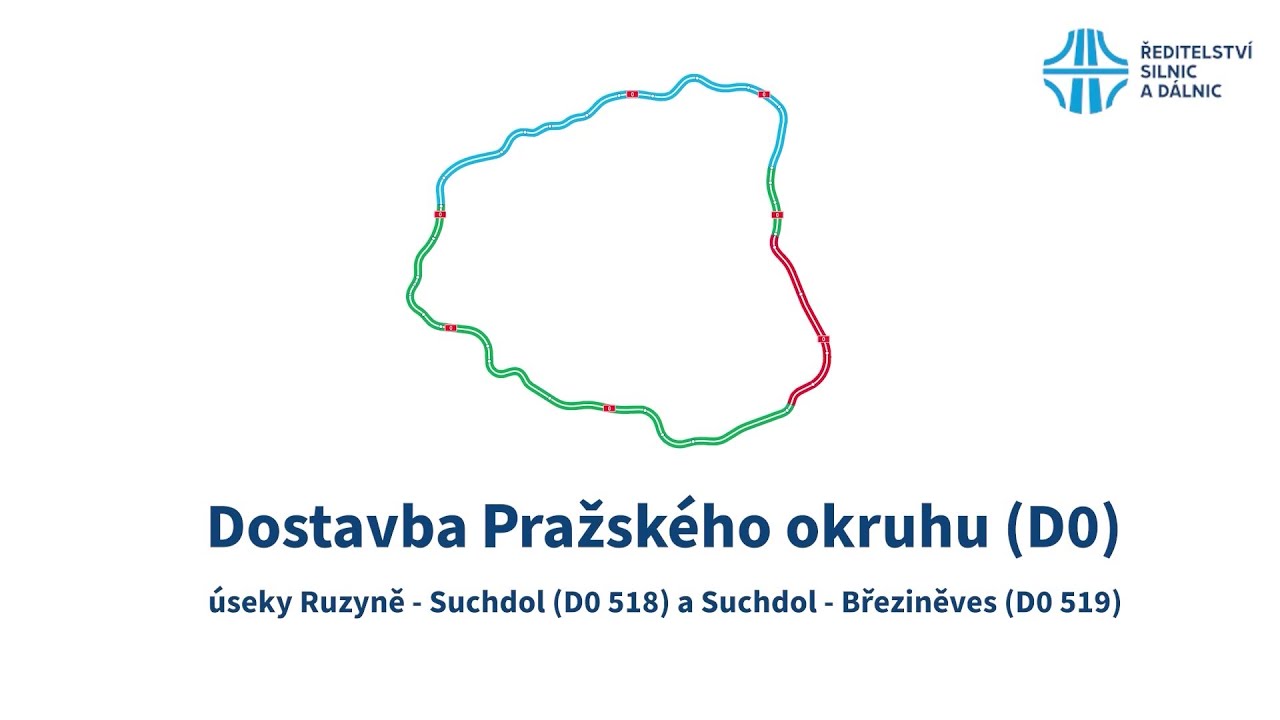 Dostavba Pražského okruhu (stavby 518 a 519)