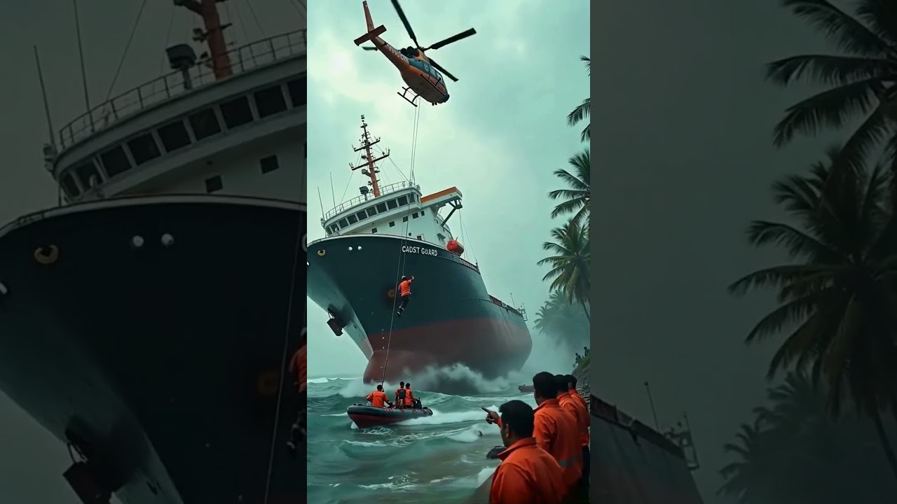 Massive Ship Sinks Off Kochi Coast | Realistic AI Animation 