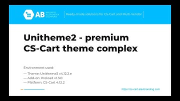 Update of "UniTheme2 - premium CS-Cart theme complex" v4.12.2.e for CS-Cart and Multi-Vendor