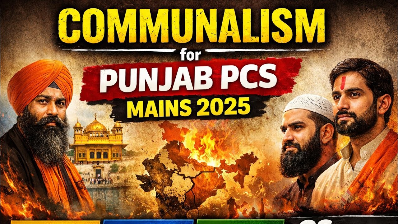 Communalism Explained for Punjab PCS Mains 2025 