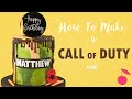 Call Of Duty Camouflage Cake Tutorial | How To | Cherry School