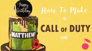 Call Of Duty Camouflage Cake Tutorial How To Cherry School