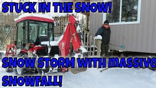 Massive Winter Snow Storm Hits our Off Grid Cabin