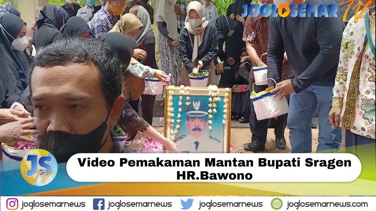 Pemakaman Mantan Bupati Sragen HR.Bawono di Makam Sekar Duyungan 