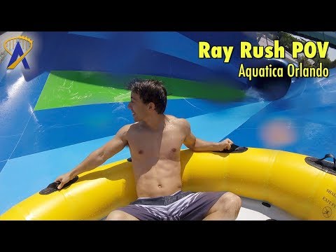 Ray Rush Water Slide POV at Aquatica Orlando