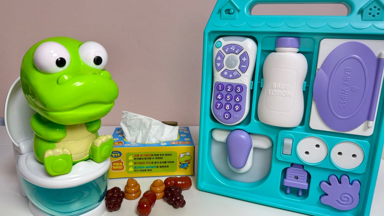 [Toy asmr]Pororo Crong Potty Training With Pooping Toy💩뽀로로 배변훈련 - YouTube