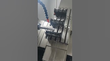 CNC turning and milling combination - curving a dragon on a round bar …#cnc #cncmachining