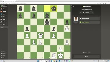 Chess Com Daily Puzzle Jan-7-2023 (( I SOLVE IT ))