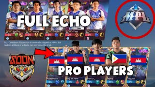 FULL ECHO TEAM MET CAMBODIA PRO PLAYERS SEE YOU SOON..😳