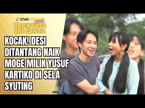 1 YUSUF CHALLENGES DESI TO RIDE A BIG BIKE AROUND THE FILMING SET