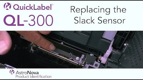QL-300 Tech Support: Replacing the Slack Sensor Assembly