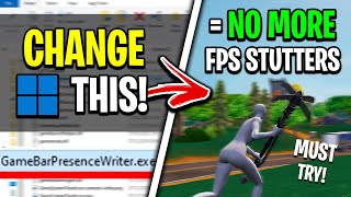 how to fix fps stutters in fortnite chapter 4! (change this windows setting)