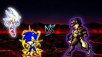 Double Sonic Chaos OP (all form) VS Jotaro K1 V2 in Jump Force Mugen