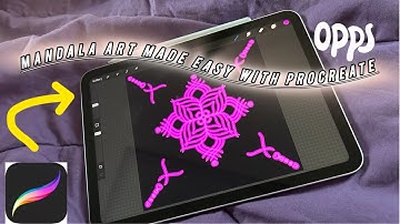 How to Draw a Mandala art in Procreate |Tutorial  for apple ipad 🖌️