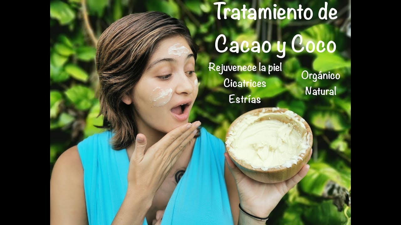 Crema Cacao y Coco orgánica casera - Tratamiento para disminuir estrías y cicatrices - 100% NATURAL!