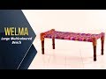 Wooden Benches : Welma Large Multicoloured Bench Online Wooden Benches : Welma Large Multicoloured Bench Online