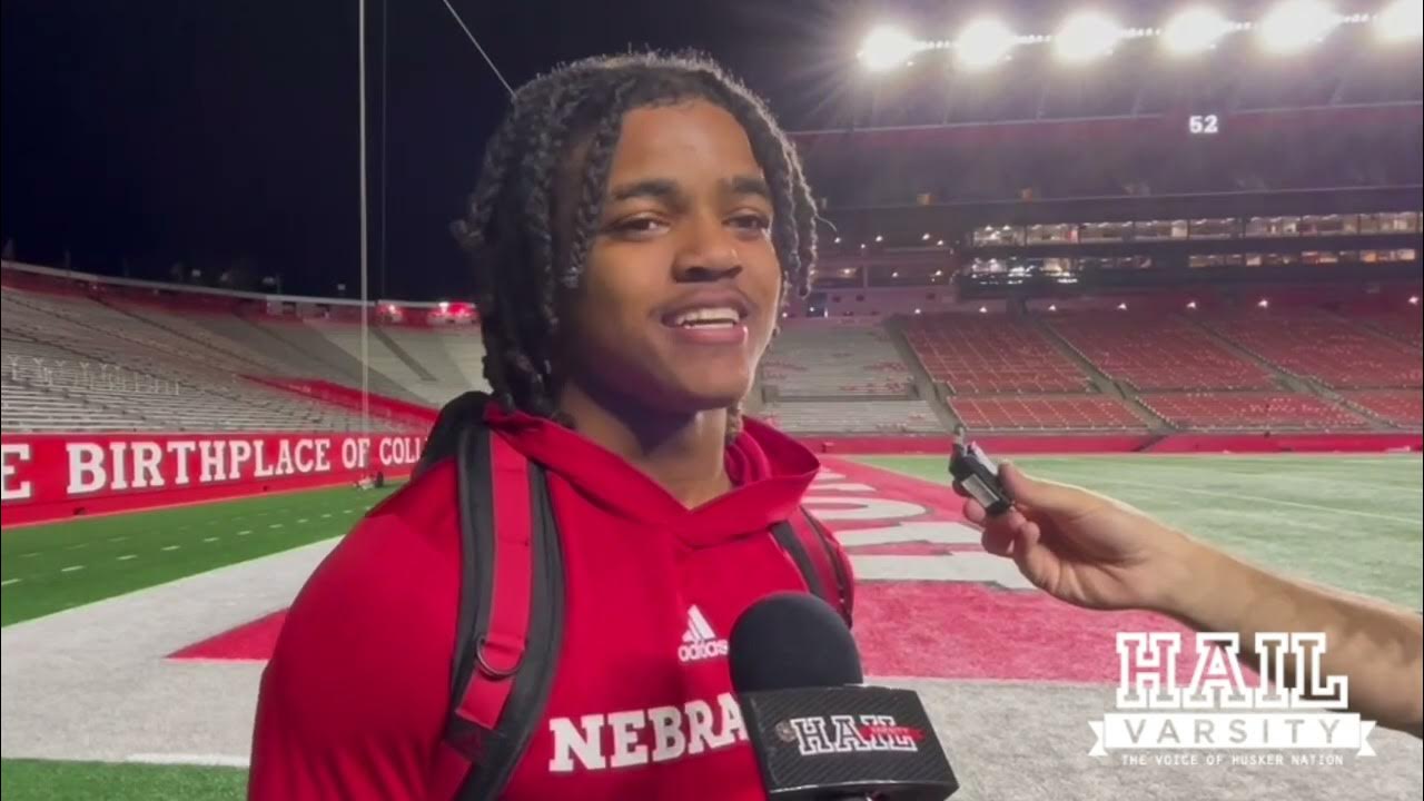 Nebraska Football Malcolm Hartzog Talks First Interception and More