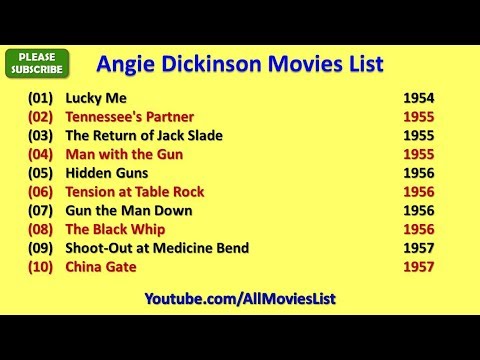 Filmography angie dickinson Angie Dickinson
