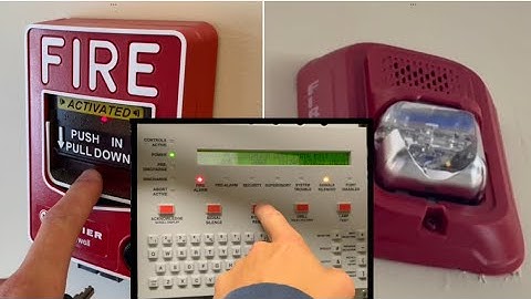 Fire alarm testing at my old elementary school new Notifier fully addressable system