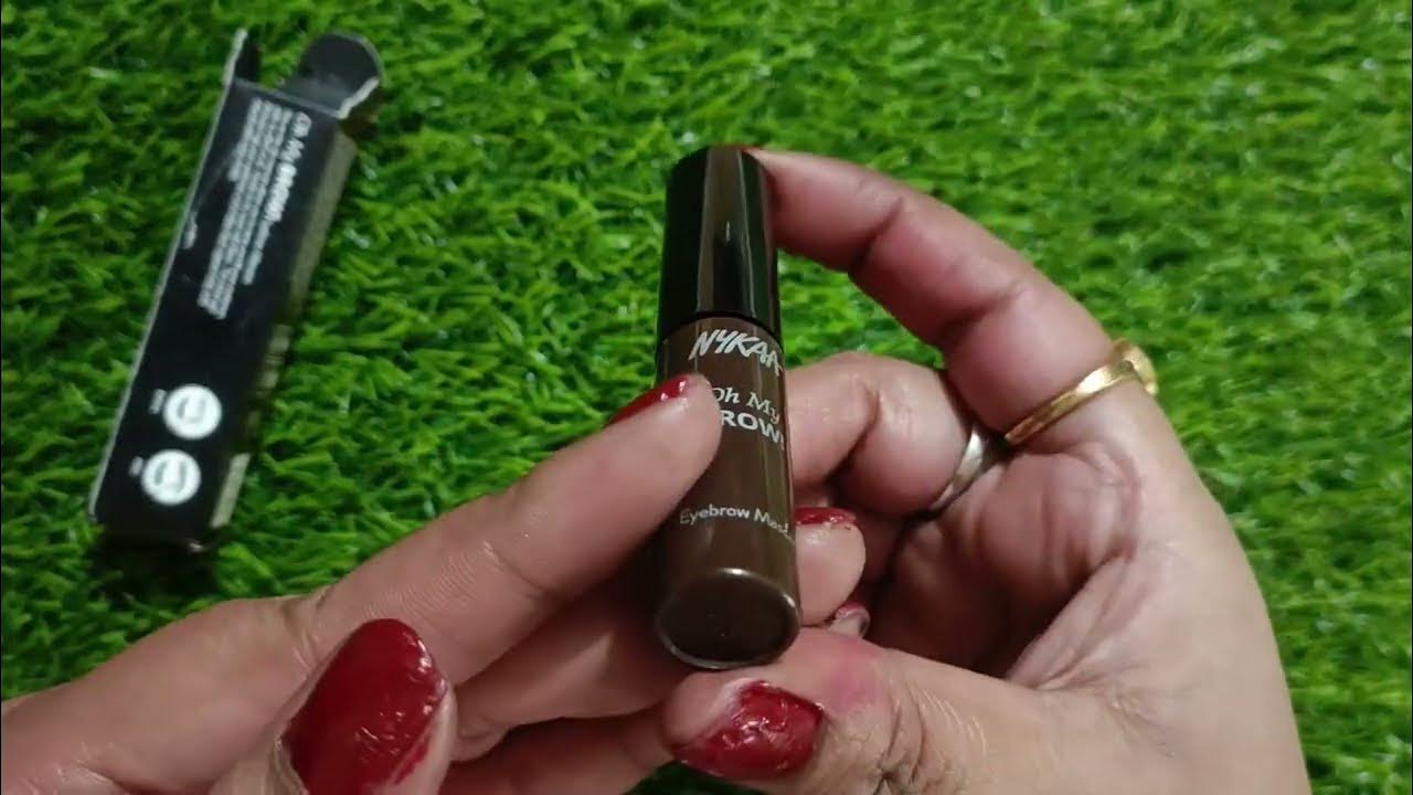 Nykaa 01 Sirius Brown Eyebrow Mascara ll review & swatches YouTube