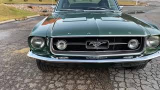 1967 Ford Mustang S code 390 GTA Dark Moss Green