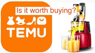 TEMU Juicer Review | What you should know | How to set up Juicer | Is it worth buying?