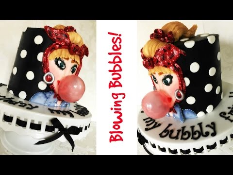 Making A Bubble Blowing Cake!
