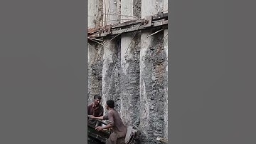 Shoring pile| Scant pile anchoring #viral #construction #shorts