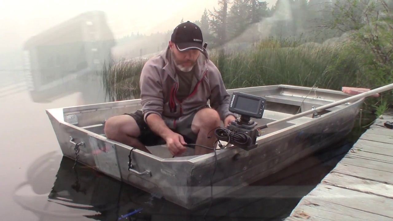 Installation of 5ah Magnetic Fish Finder Mount kit on Jon Boat