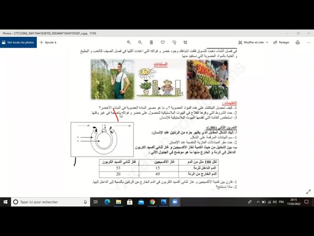اخر حصة للسنة الأولى متوسط من الفصل الثاني