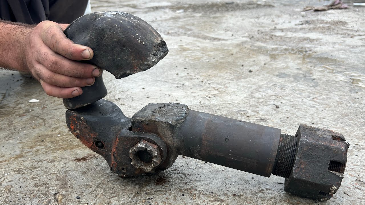 Complete Process Preparing Badly damaged crane lifting hook with old tool workshop and new ideas