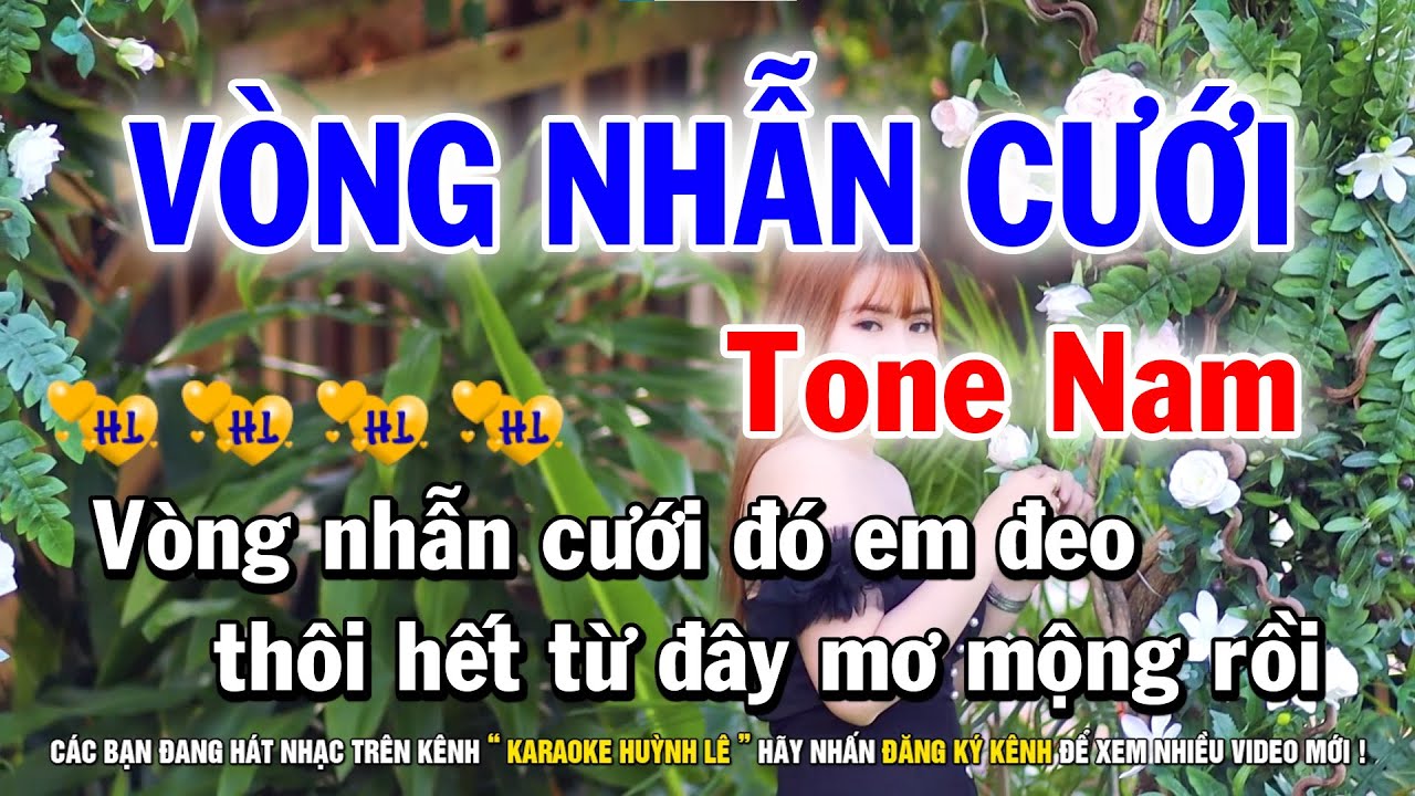 Karaoke Vòng Nhẫn Cưới - Tone Nam | Nhạc Sống Beat Chất Dễ Hát
