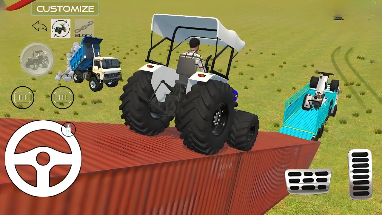 Drive JCB and Unloading Stone From Dumper TRUCK in Game 