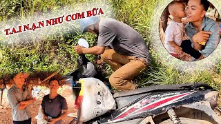 Tai Nạn Như Cơm Bữa Em Sính 2 Bố Con Suýt Bay Màu Vì Con Đường Này